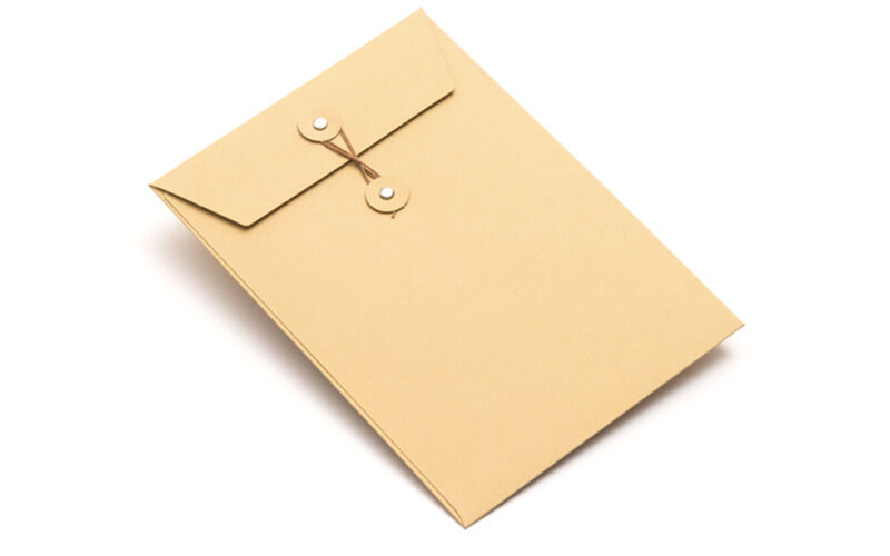 Kartontaschen im Retro-Look ocker