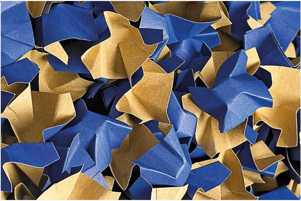 Füllmaterial farbig 80x60x40 cm blau/braun