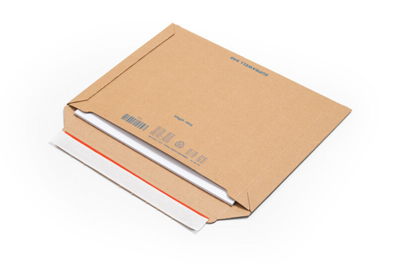 stabile versandtasche wellkarton braun