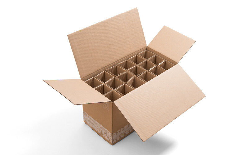 Flaschenverpackung bedrucken braun