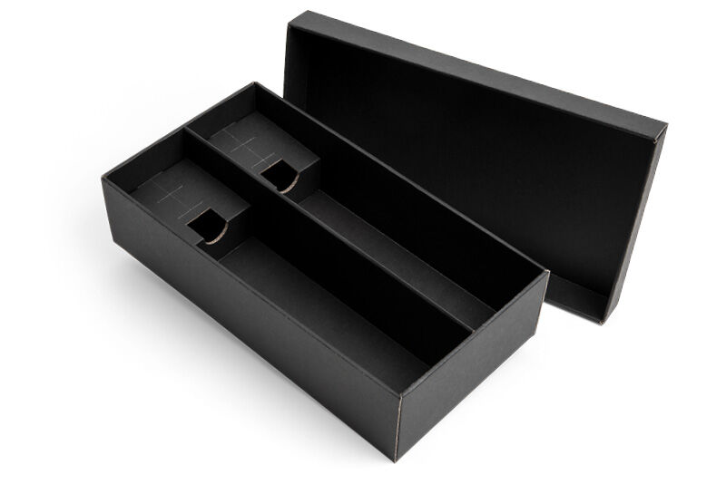 Flaschen Geschenkverpackung schwarz