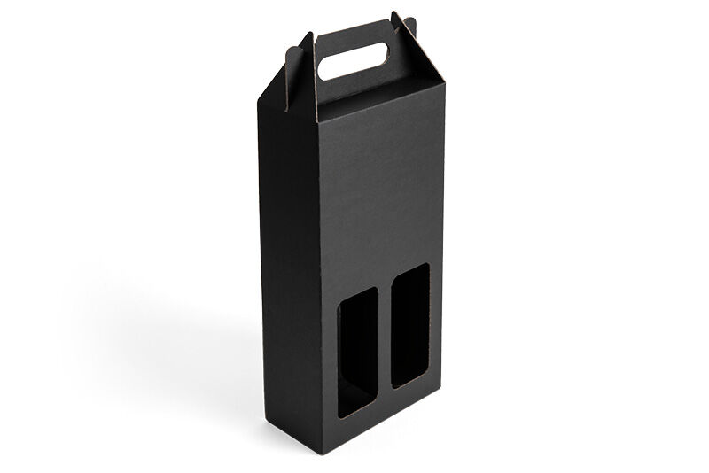Tragetasche für Flasche schwarz
