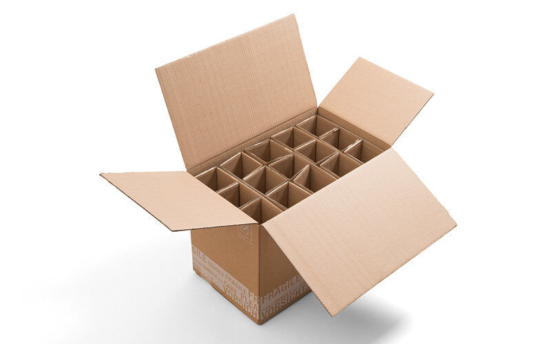 Flaschenverpackung bedrucken braun