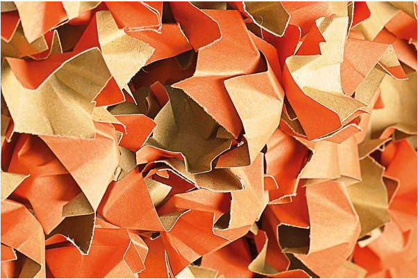 Füllmaterial farbig 80x60x40 cm orange/braun
