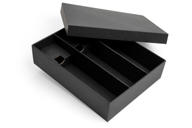 Flaschenverpackung schwarz schwarz