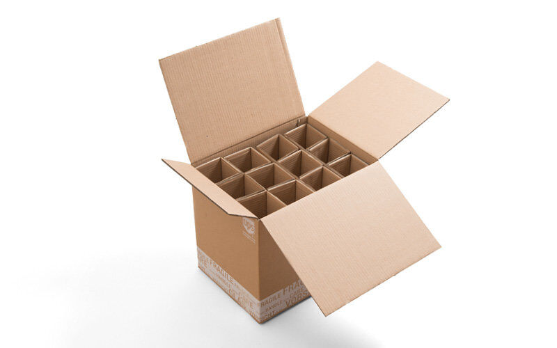 Flaschenverpackung bedrucken braun