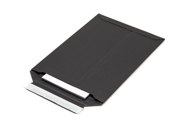 Versandtasche Wellkarton schwarz