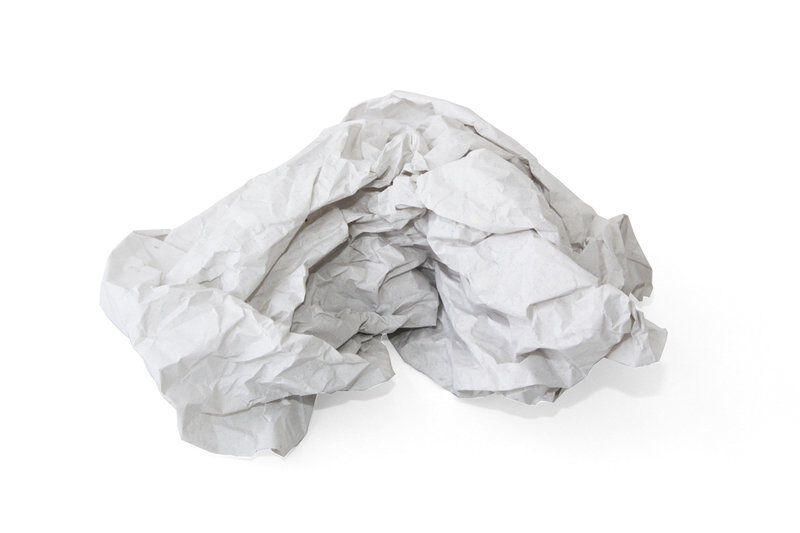 Stopfpapier weisslich
