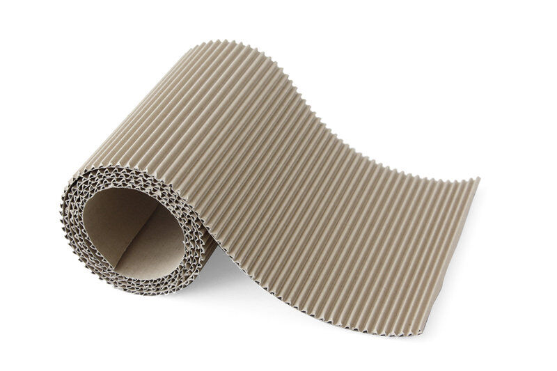 Wellkarton auf Rolle braun